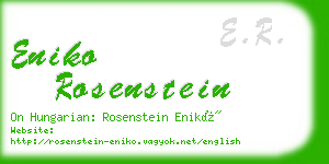 eniko rosenstein business card